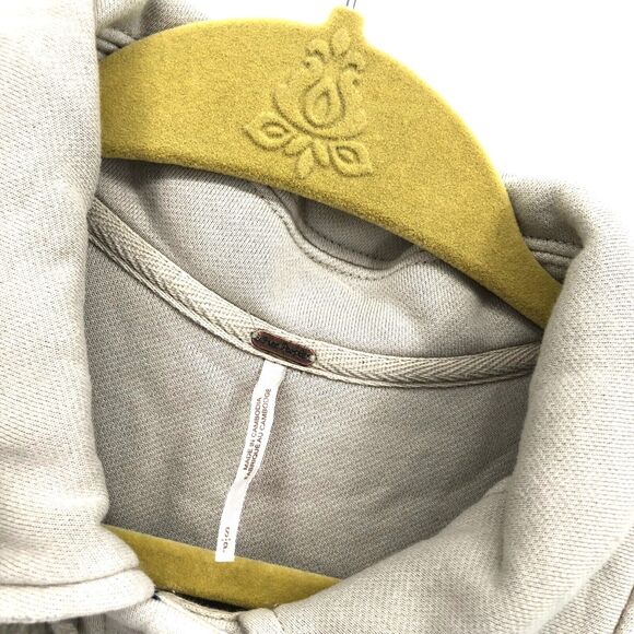 NEW Free People Ruby Jacket Shacket Shirt Jacket Sz S Stone Distressed Ovresized - Picture 4 of 10